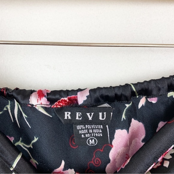 Vintage 90s Chinoiserie Floral Print Satin Fringe Midi Skirt Sz M - Picture 4 of 6